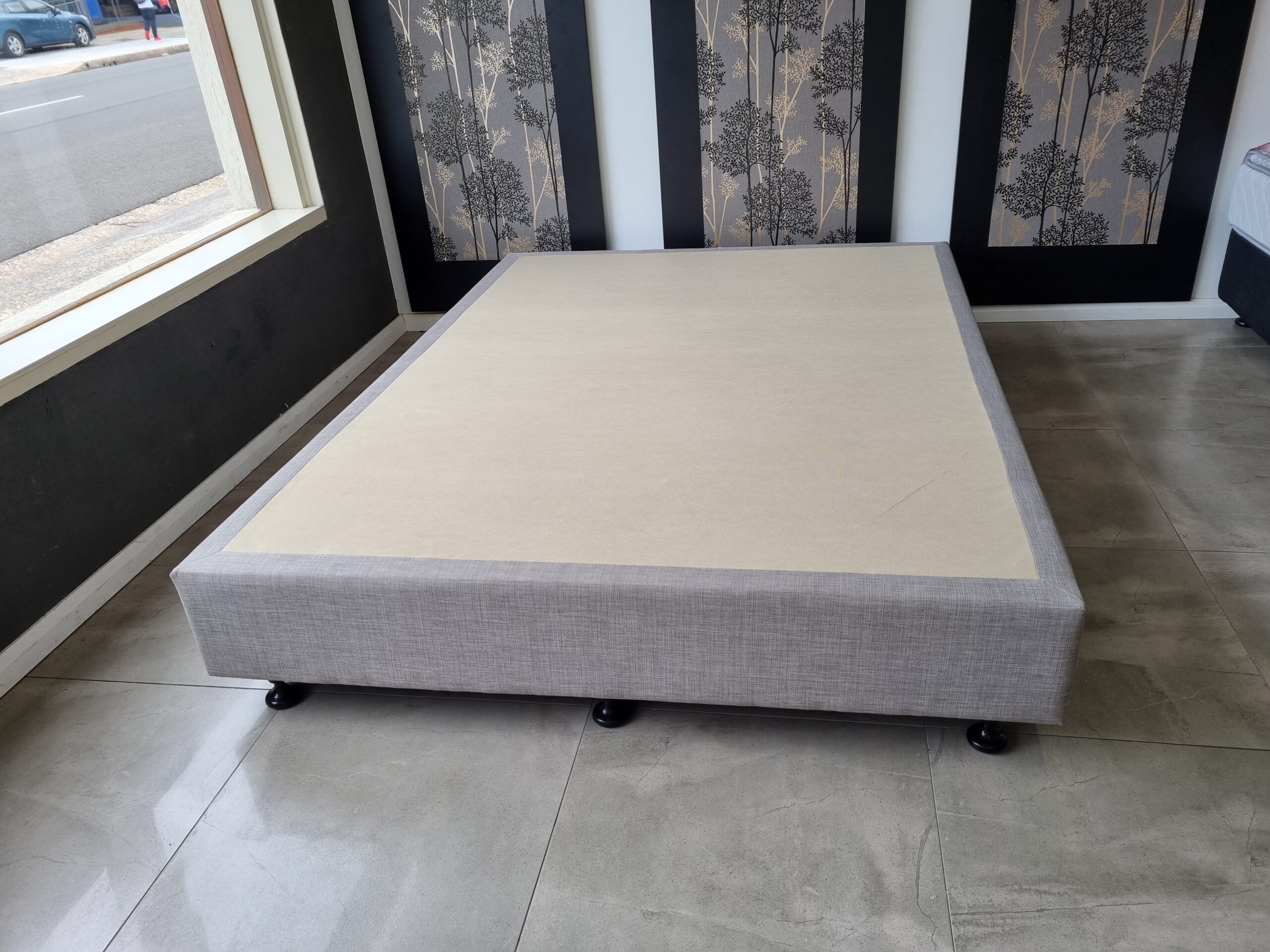 Cement Upholstered Timber Bed Base - Image 2