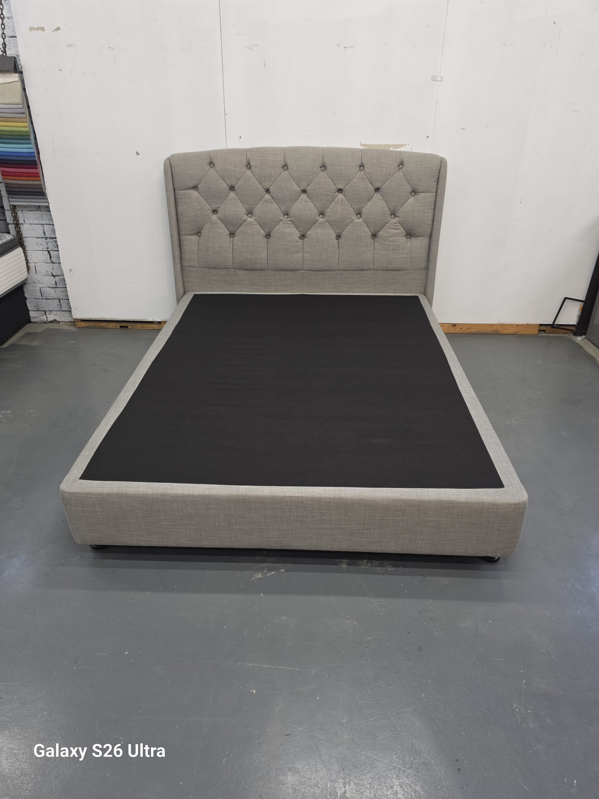Emily Upholstered Bed Head & Base - Image 2