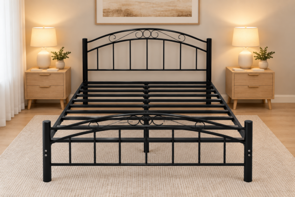 Cleveland Black Metal Bed Frame