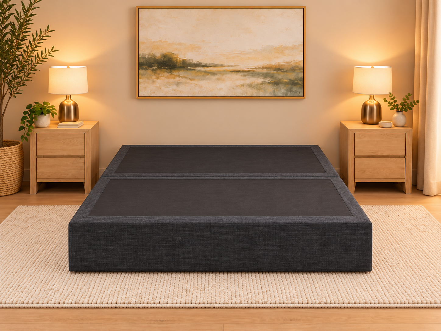 Metro 4-Drawer Upholstered Bed Base - Image 2